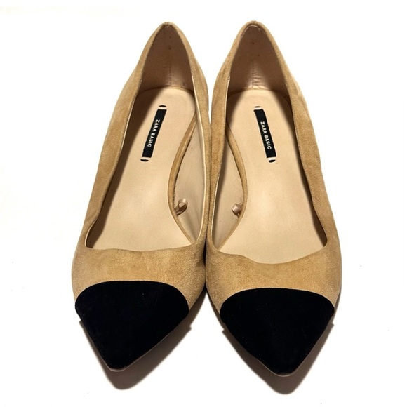 ZARA Colorblock Mid-heel Pointed Pumps - Picture 3 of 6